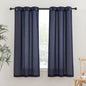 NICETOWN Semi Sheer Linen Ivory Curtains for Bedroom, W52xL84, 2 Panels
