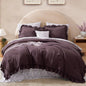 BLOOMHAVEN Queen Comforter Set-7 Pieces Ruffle Bedding with Floral Sheet