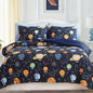 Twin Comforter Set for Boys-5 Pieces Ball Glow in the Dark Bedding Set