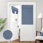HOMEIDEAS 100% Blackout Linen Door Curtains for French Door 26x68 Inch