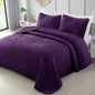 Exclusivo Mezcla Ultrasonic Full Queen Quilt Bedding Set, Beige Cream