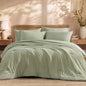 Queen Comforter Set with Sheets-7 Pieces Soft Recycled Bed in a Bag Bedding