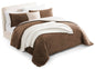 UGG Remina Queen Comforter Set with Throw Blanket & Pillow, 5-Piece, Beige