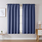 Chyhomenyc 2 Panels White Kitchen Curtains 36 Inch Length Tier Curtain