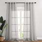 NICETOWN Semi Sheer Linen Ivory Curtains for Bedroom, W52xL84, 2 Panels