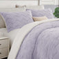 BEDELITE Fluffy Sherpa Queen Comforter Set,Grey