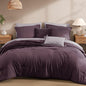 Monbix Queen Comforter Set - 7 Pieces Soft Bed in a Bag Queen Bedding Sets