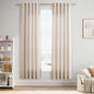 Nanspring Linen Kitchen Window Curtains Over Sink for Cafe 36x36 Inch Cream