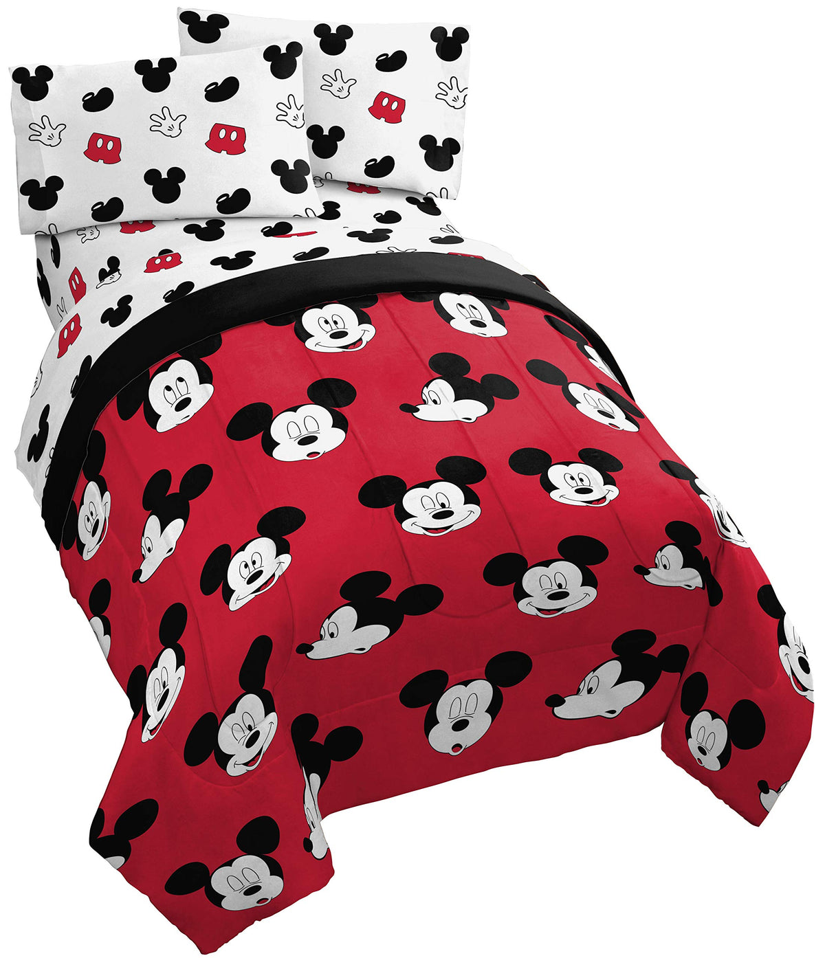 Marvel Spiderman Full Size Comforter Set 5 Piece Kids Bedding, Multi