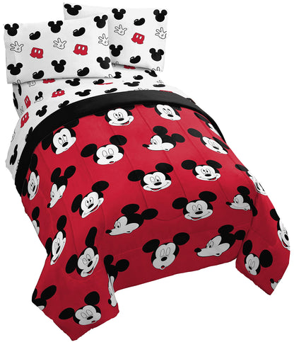 Marvel Spiderman Full Size Comforter Set 5 Piece Kids Bedding, Multi