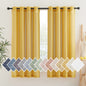 NICETOWN Semi Sheer Linen Ivory Curtains for Bedroom, W52xL84, 2 Panels
