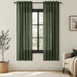 Nanspring Linen Kitchen Window Curtains Over Sink for Cafe 36x36 Inch Cream