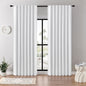 Joydeco Blackout Curtains for Bedroom, Black out curtains 96 inch long 2 Panels, Long Black Drapes with Rod Pocket Back Tab, Room Darkening Noise Reducing & Wrinkle-Free Drapes for Living Room Windows