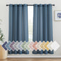 NICETOWN Semi Sheer Linen Ivory Curtains for Bedroom, W52xL84, 2 Panels