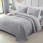 Exclusivo Mezcla Ultrasonic Full Queen Quilt Bedding Set, Beige Cream