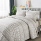 Travan 3-Piece Quilt Set Quilted Bedspread Lightweight Coverlet Set Garden Style Floral Printed Oversized Quilted Bedding Set with Shams for All Season, Exquisite, King Size