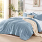 Litanika Floral Queen Comforter Set, 7 Peices Olive Green Bed in a Bag