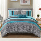 Intelligent Design Polka Dot Pink Zebra Queen Comforter Set, 4pc