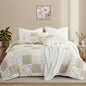 Oli Anderson Queen Comforter Set, 7 Pieces Bed in a Bag, Light Green