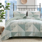 Woolrich Quilt Set Queen, Southwestern Aztec Bedding, Reversible Lightweight Bedspread, Oversized Rustic Cabin Quilt Set, Western Farmhouse Bedding with Matching Shams, Black