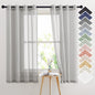 NICETOWN Semi Sheer Linen Ivory Curtains for Bedroom, W52xL84, 2 Panels