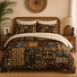 Pamnest Queen Comforter Set with Sheets, 7 Pieces Vintage Tribal Bedding
