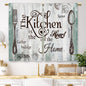 Teal Farmhouse Daisy Kitchen Curtains Wooden Flower Small Short Cafe Window Curtains Rustic Floral Butterfly Country Bathroom Drapes Treatment Tier Curtains 2 Panels (27.5x39 Inch)