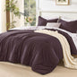 Litanika Floral Queen Comforter Set, 7 Peices Olive Green Bed in a Bag