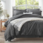 Zzlpp Queen Comforter Set 7 Piece, Green Bed in a Bag Queen Bedding Sets