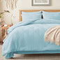 Zzlpp Queen Comforter Set 7 Piece, Beige Bed in a Bag Queen Bedding Sets