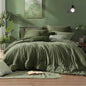 Monbix King Size Comforter Set Olive Green 7 Pieces Bed in a Bag