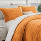 BEDELITE Fluffy Sherpa Queen Comforter Set,Grey