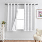 MYSKY HOME Kids Blackout Curtains for Boys Bedroom 84 Inch Long 100% Light Blocking Cute Curtains for Playing Room 2 Panels Grommet Nursery Drapes with Rainbow Pom Pom Sheer 2 Layered 50W x 84L
