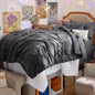 Bedsure 7-Piece King Size Comforter Set & Sheets, Grey King Bedding