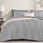 Monbix Queen Comforter Set - 7 Pieces Soft Bed in a Bag Queen Bedding Sets