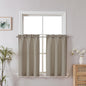 Chyhomenyc 2 Panels White Kitchen Curtains 36 Inch Length Tier Curtain