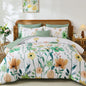 Annibedding Queen Comforter Set 8 Pieces Pink Floral Bed in Bag All Season