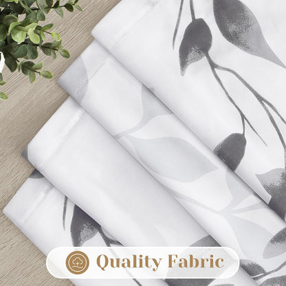 HOMEIDEAS Kitchen Curtains, Short Non-See-Through Privacy Curtains 30"X36"