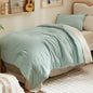 Bedsure Blue Bedding Set Queen Bed in a Bag Contrasting Bed 7 Pieces