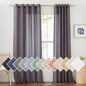 NICETOWN Semi Sheer Linen Ivory Curtains for Bedroom, W52xL84, 2 Panels