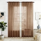 SpaceDresser Sheer Voile Curtains for Living Room 84 Inch Long 2 Panels