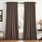 Topfinel Cream Linen Blackout Curtains 84 Inch Long for Bedroom Living Room, Ivory Pinch Pleat Back Tab Full Blackout Drapes Farmhouse Boho Curtains for Window, White Neutral Curtains 52" X 84" 7 FT