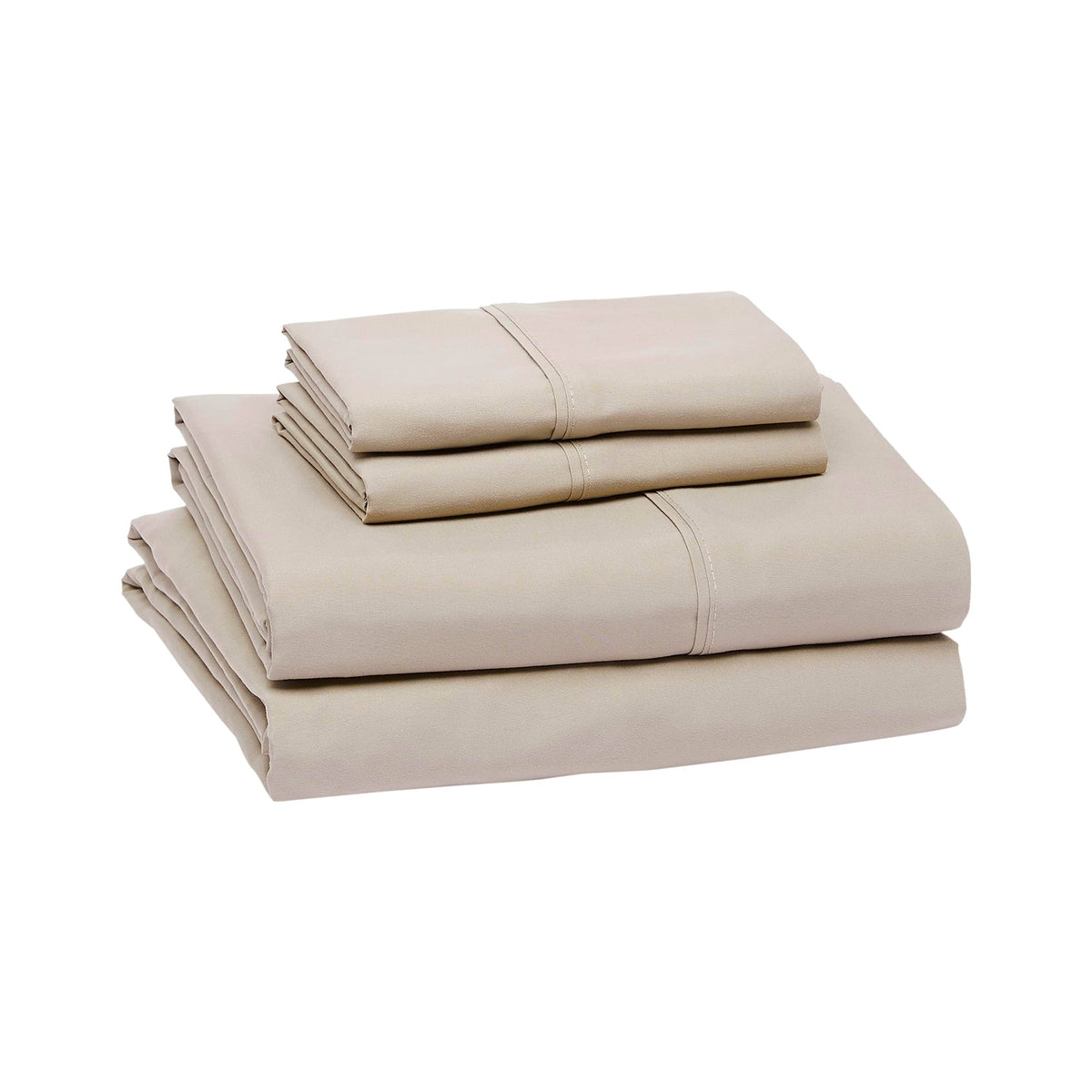Amazon Basics Lightweight Super Soft Easy Care Breathable Microfiber 4 Piece Bed Sheets Set with 14-Inch Deep Pockets, Full, Navy Blue, Solid