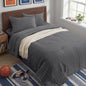 Zzlpp Queen Comforter Set 7 Piece, Green Bed in a Bag Queen Bedding Sets