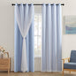 XiDi Blackout Curtains for Girls Bedroom Decor Pink Kids Rainbow Curtains