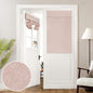 HOMEIDEAS 100% Blackout Linen Door Curtains for French Door 26x68 Inch