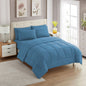 Full Size Comforter Set with Sheets - 7-Piece Bedding Collection - 1 Comforter, 1 Fitted Sheet, 1 Flat, 4 Pillowcases - Deep Pocket - Soft & Breathable Premium Quality - Ideal for All Seasons, Gray