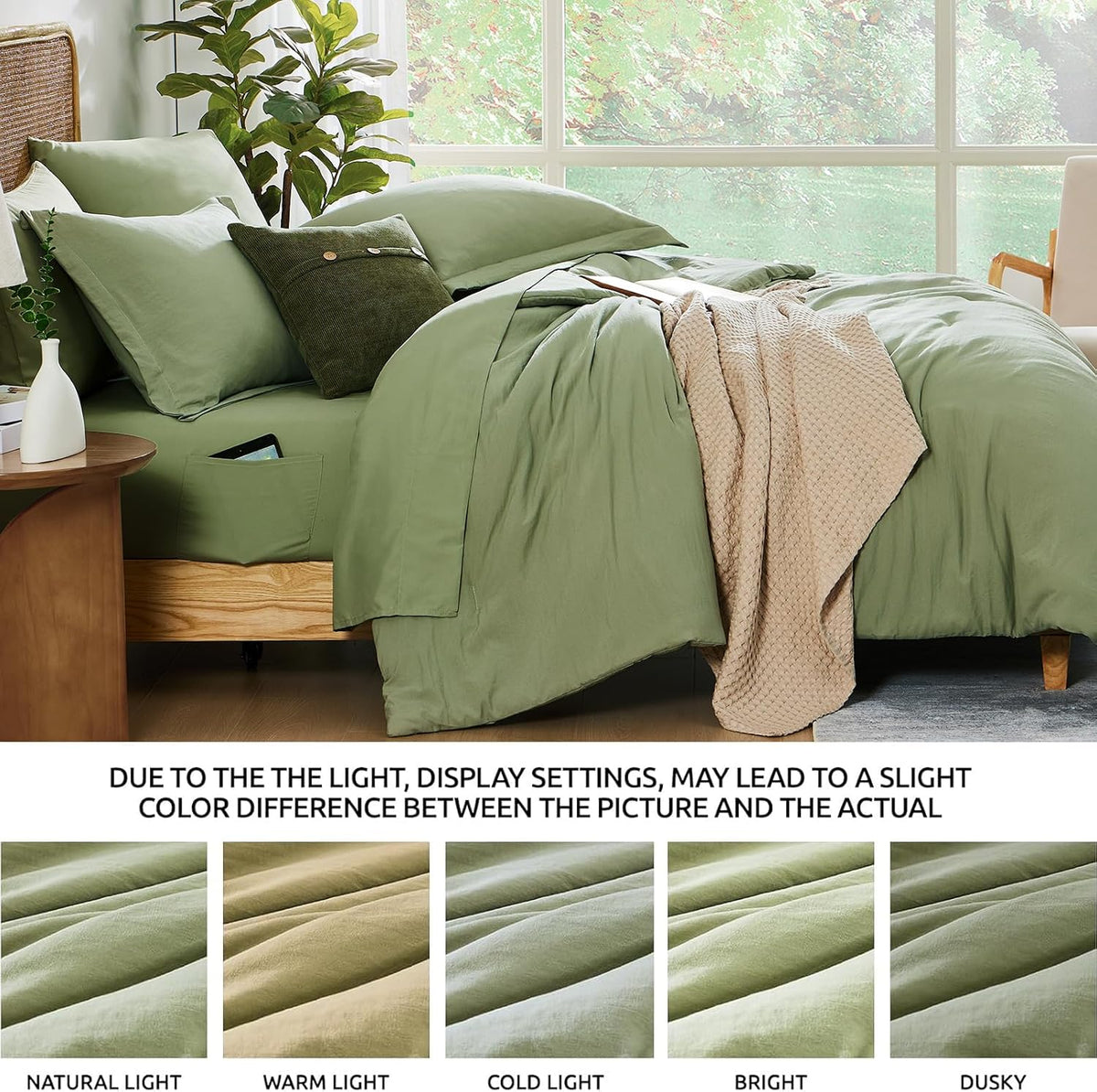 Full Size Comforter Sets-7 Pieces Ultra Soft Bed in a Bag Full Bedding Sets