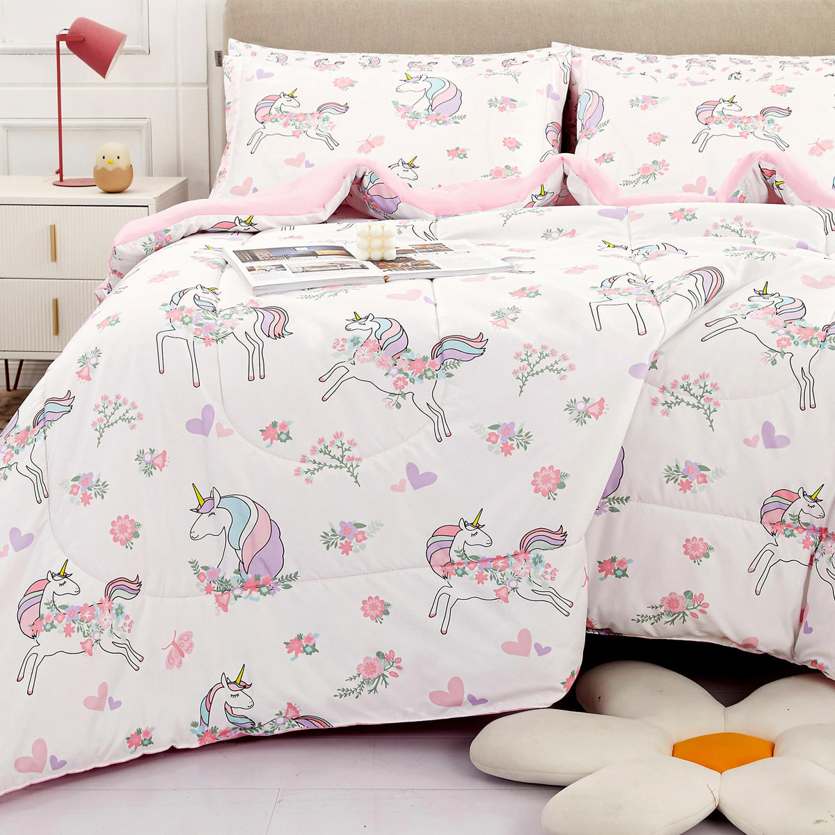 Viviland Kids Twin Bedding Sets, Boys Comforter, Cow Print