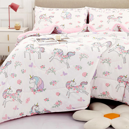 Viviland Kids Twin Bedding Sets, Boys Comforter, Cow Print